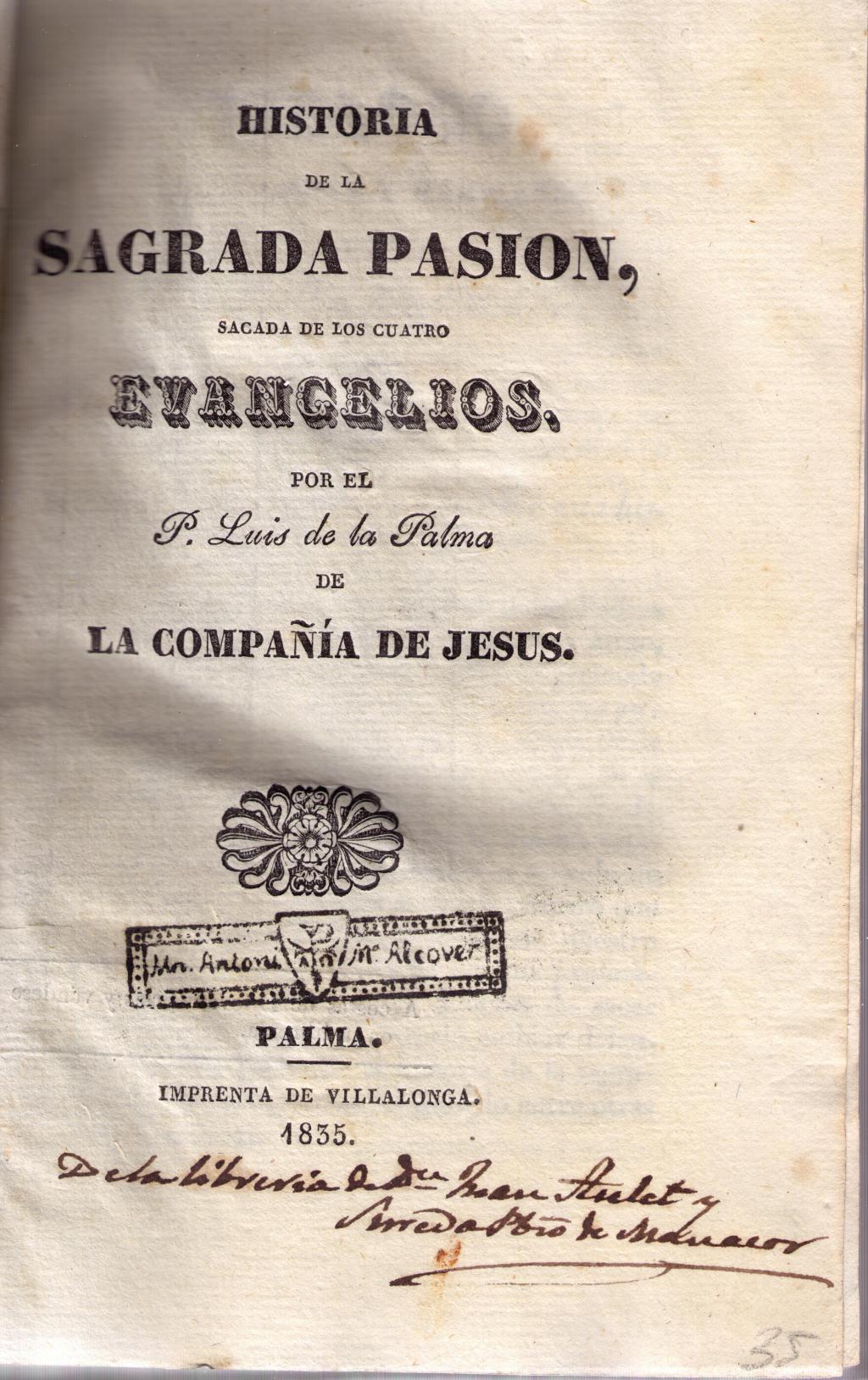 Coberta de Historia de la Sagrada Pasión, sacada de los cuatro evangelios